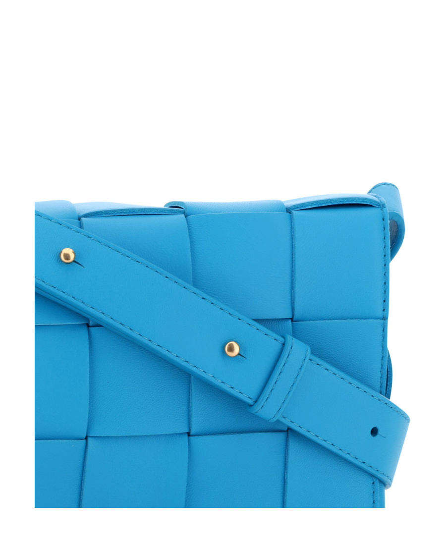 Bottega Veneta Small Cassette Cross Body Bag In Blue