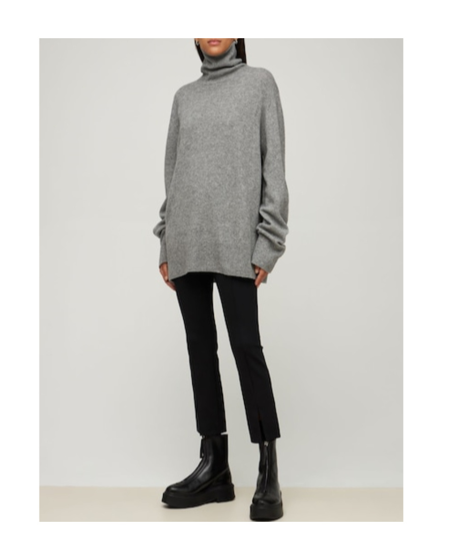 The Row High-necked Wool Knitted Pullover