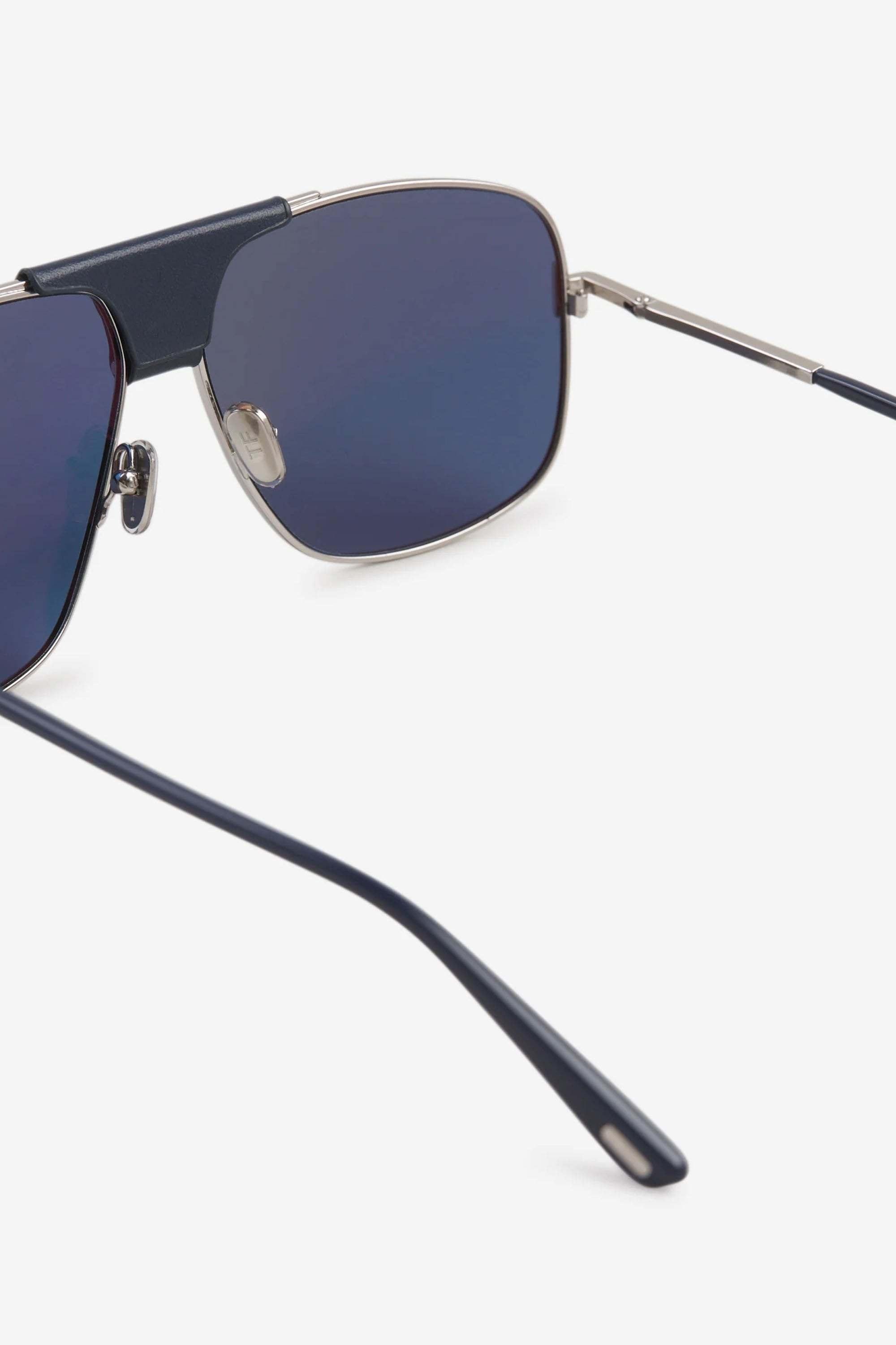 Tom Ford Acetate Tex Sunglasses In Blue