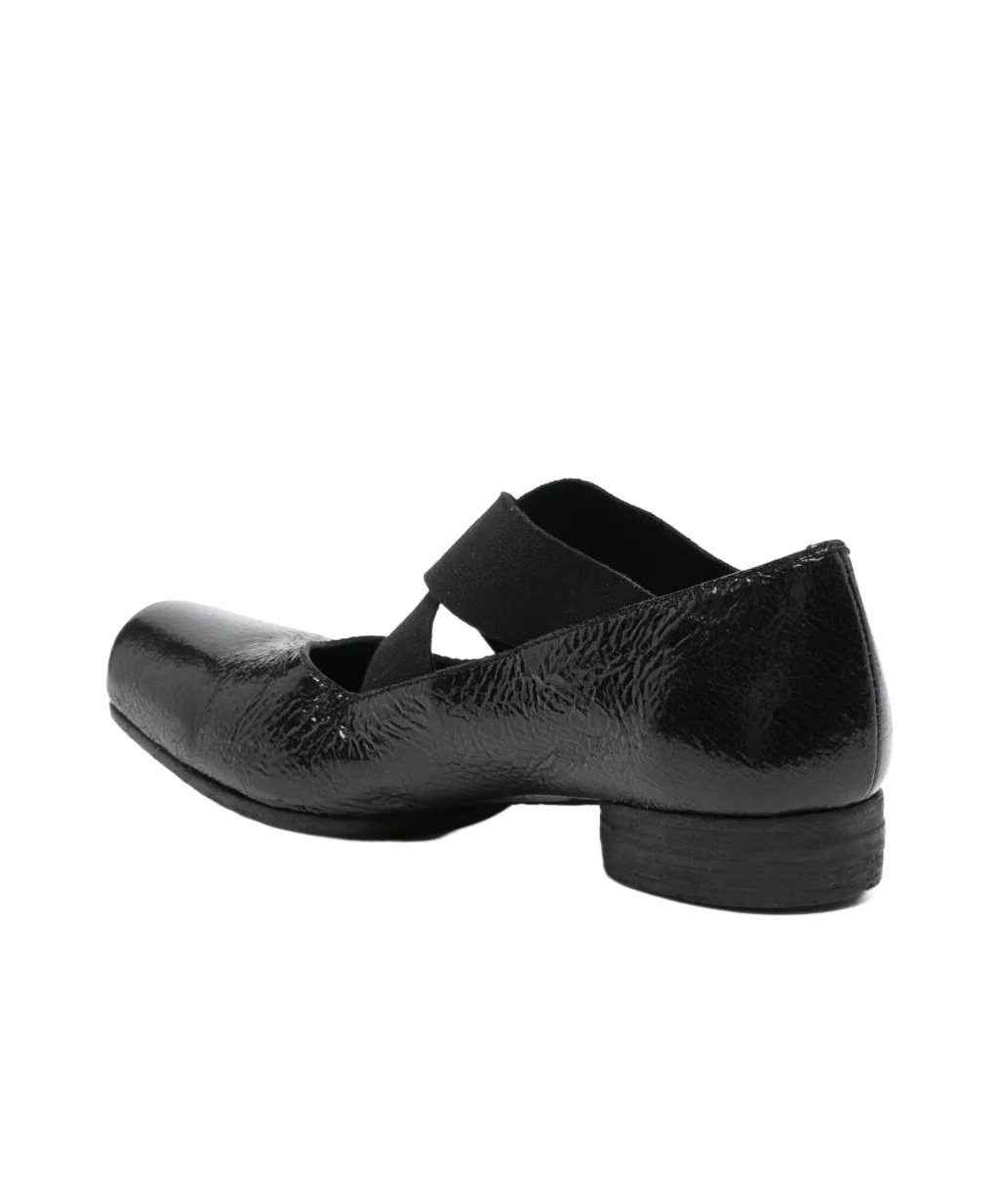 Uma Wang Square Toe Ballet Flats In Bright Black