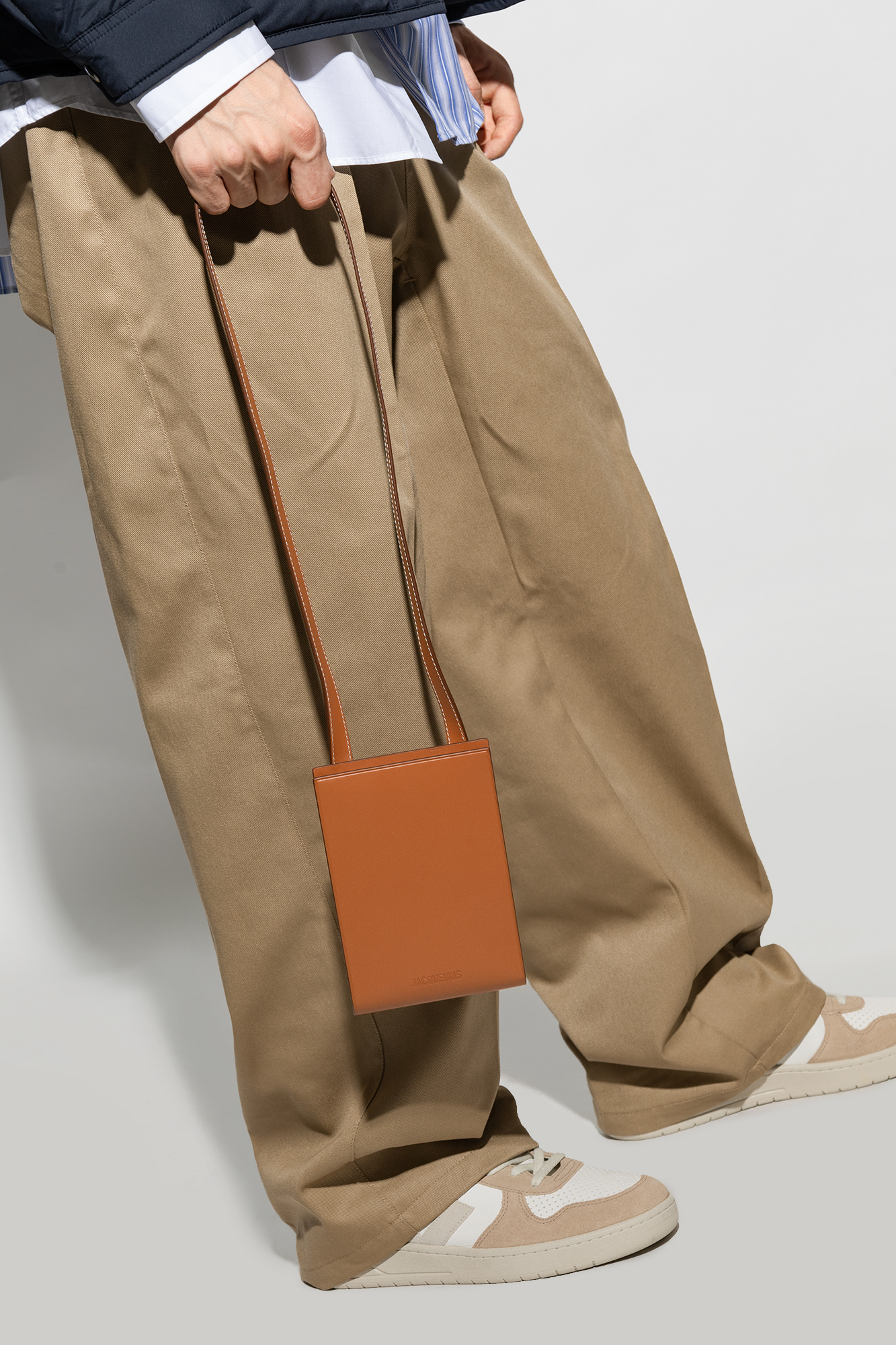 Jacquemus Le Gadju Neck Wallet In Brown