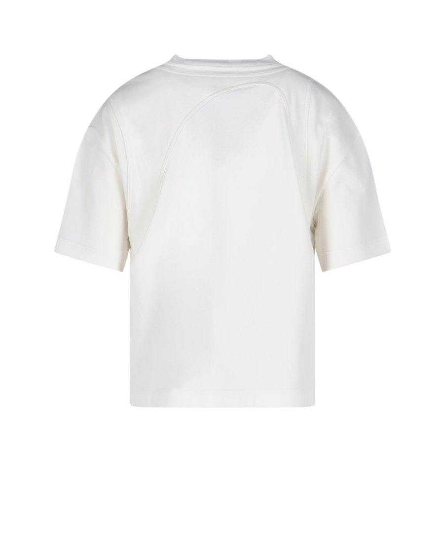Alexander Mcqueen Seam-detailed Cotton T-shirt In White
