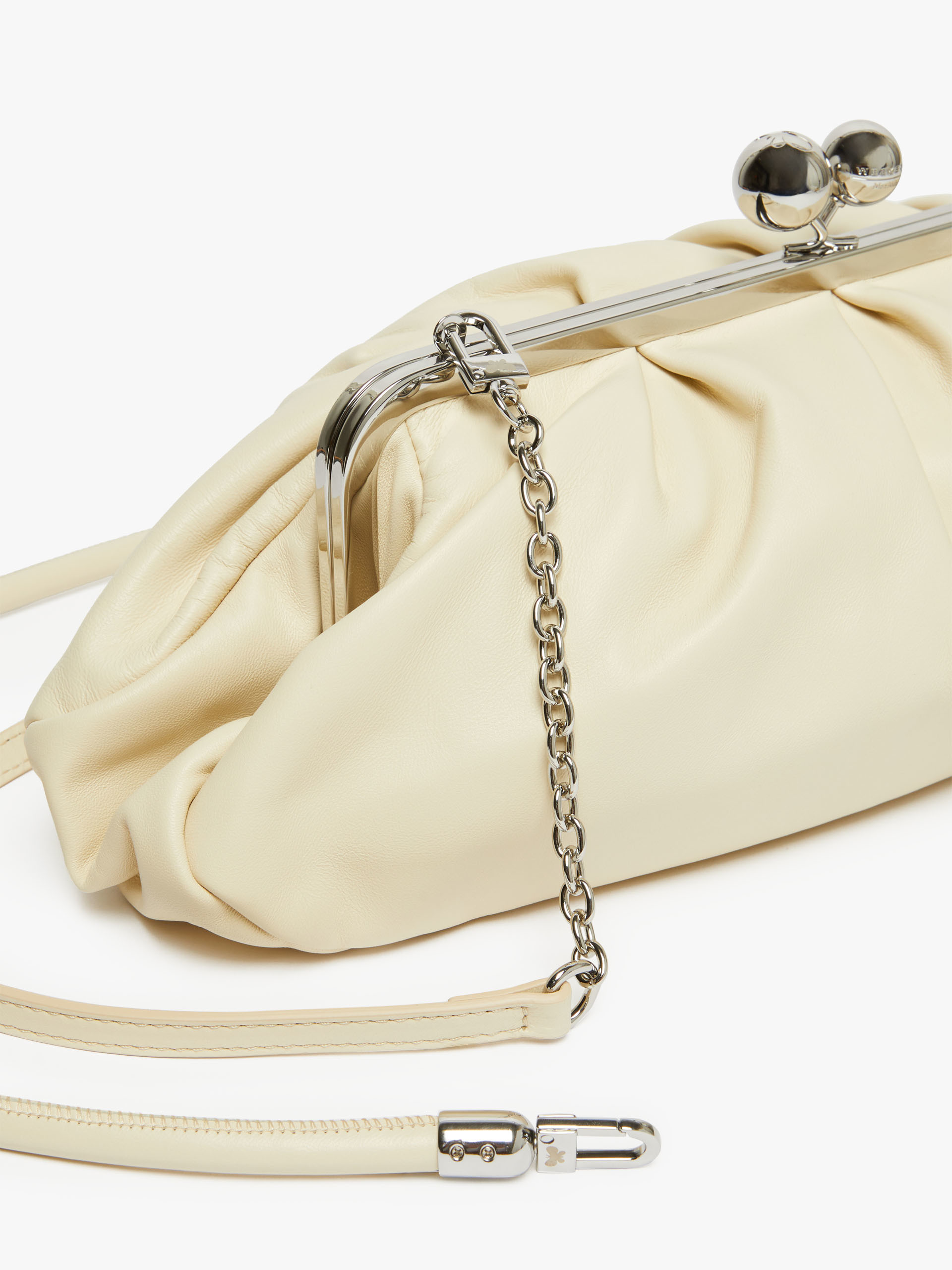 Weekend Max Mara Large Pasticcino Logo Shoulder Bag In Nude