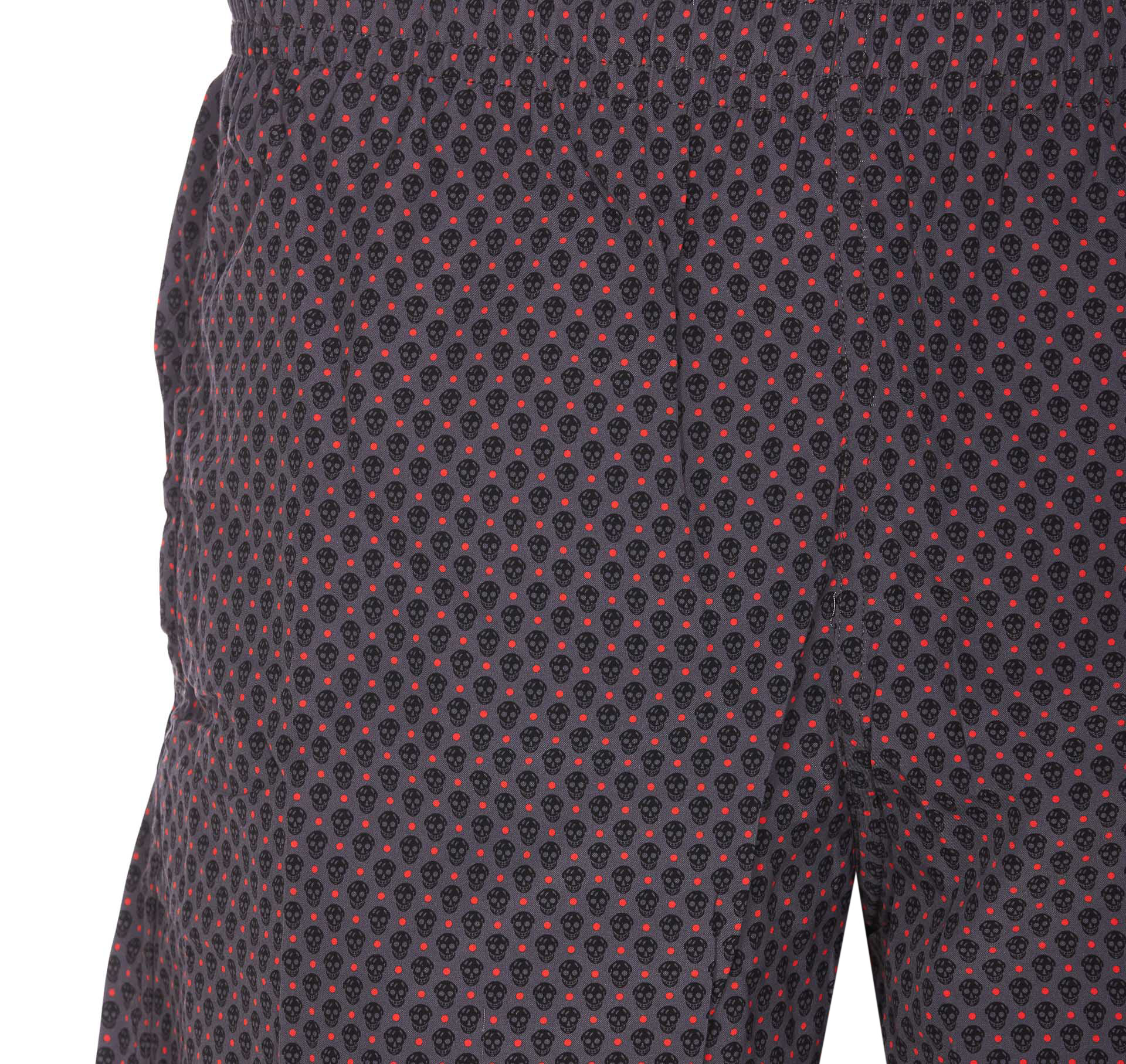 Alexander Mcqueen Skull-print Swim Shorts In Black