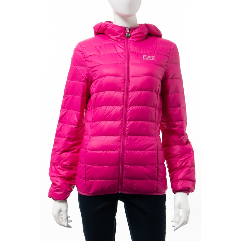 EA7 LOGO QUILTED DOWN JACKET 