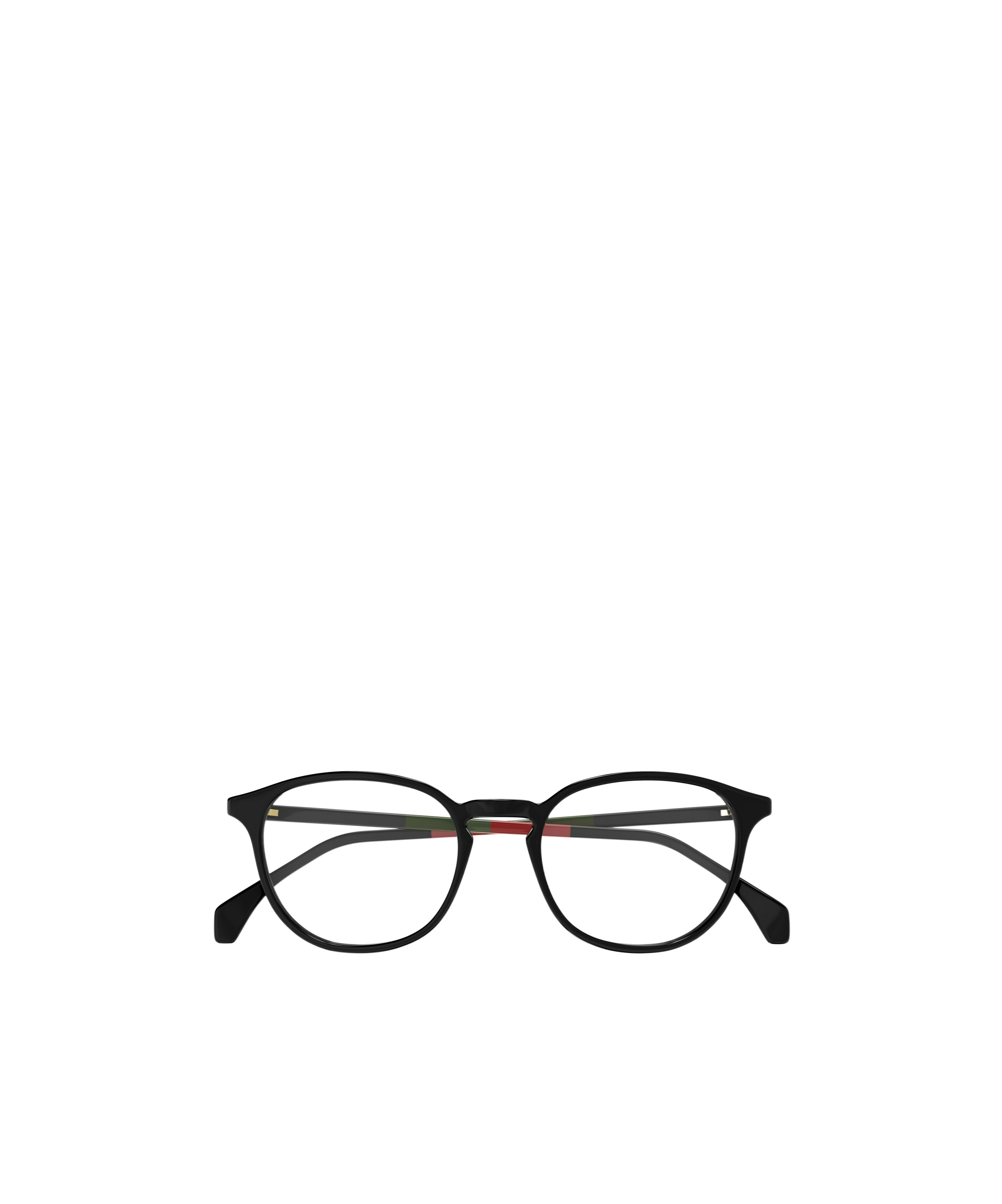 Gucci Round Frame Flat Mirror In Black