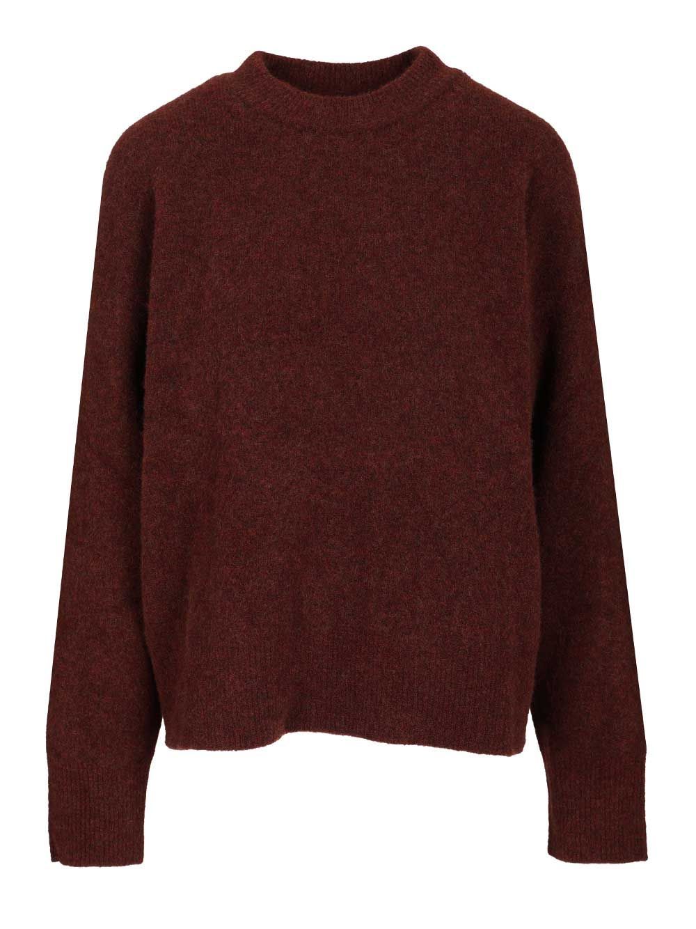 Filippa K Crewneck Sweater In Burgundy