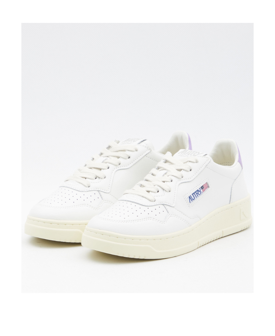 Autry Medalist Leather Sneakers In White
