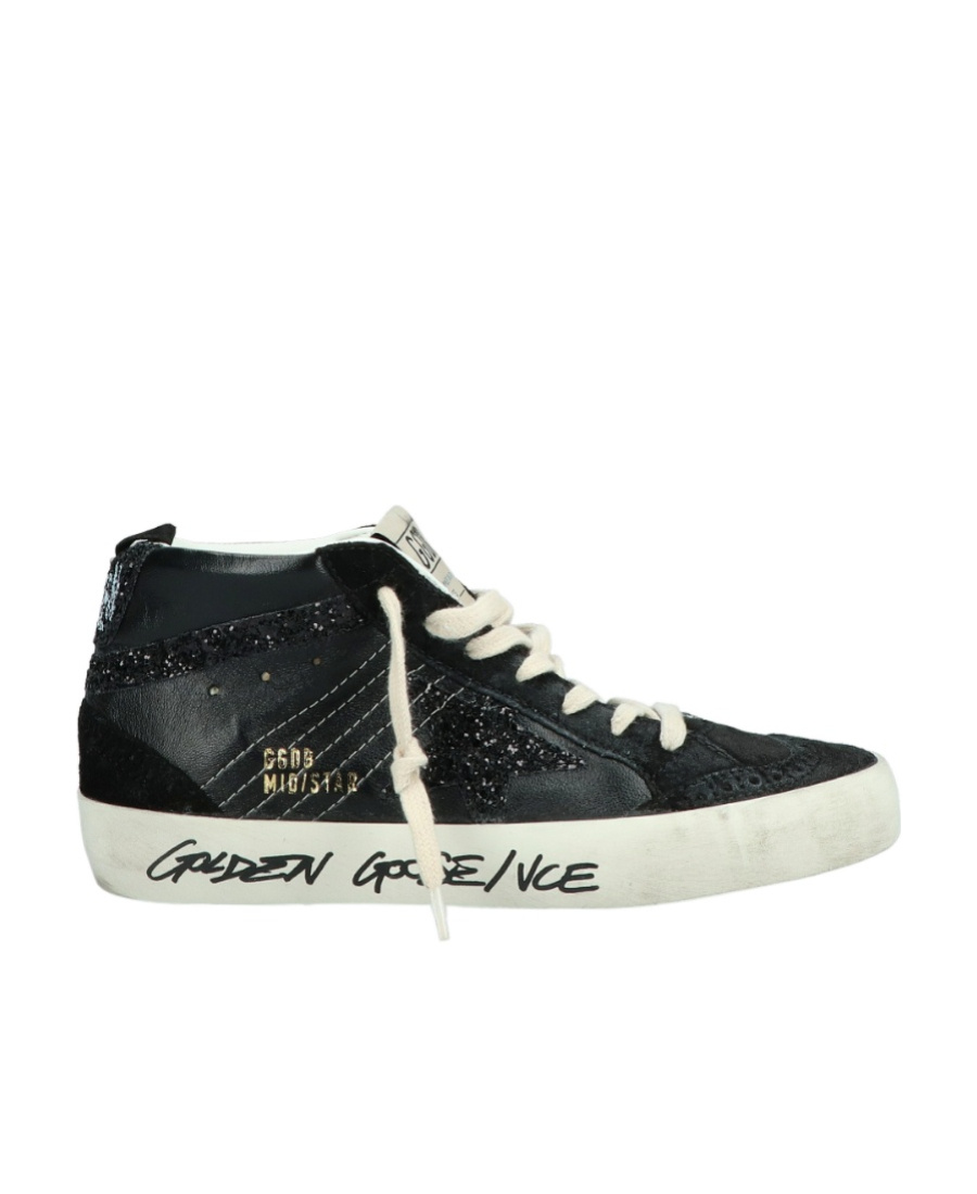 Golden Goose Mid Star Sneakers In Black