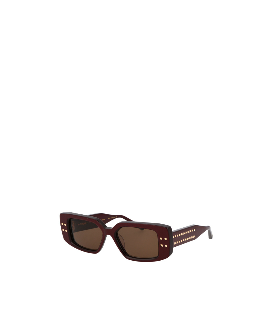 Valentino Logo Sunglasses In Brown