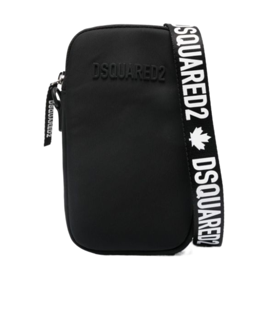 Dsquared2 Logo-plaque Shoulder Bag In Black