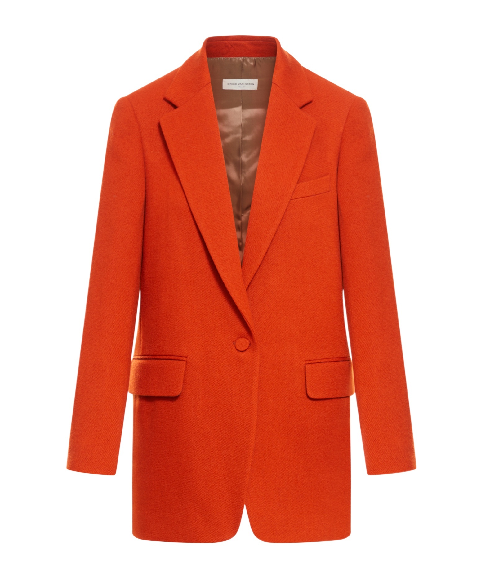 Dries Van Noten 9201 Tailored Jacket Flap Pockets In Red