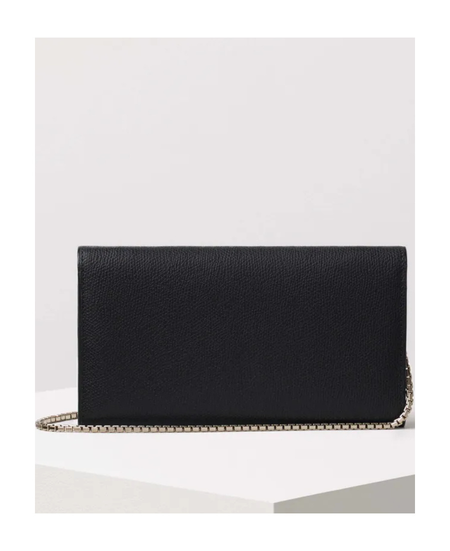 Valextra Foldover-top Chain-linked Wallet