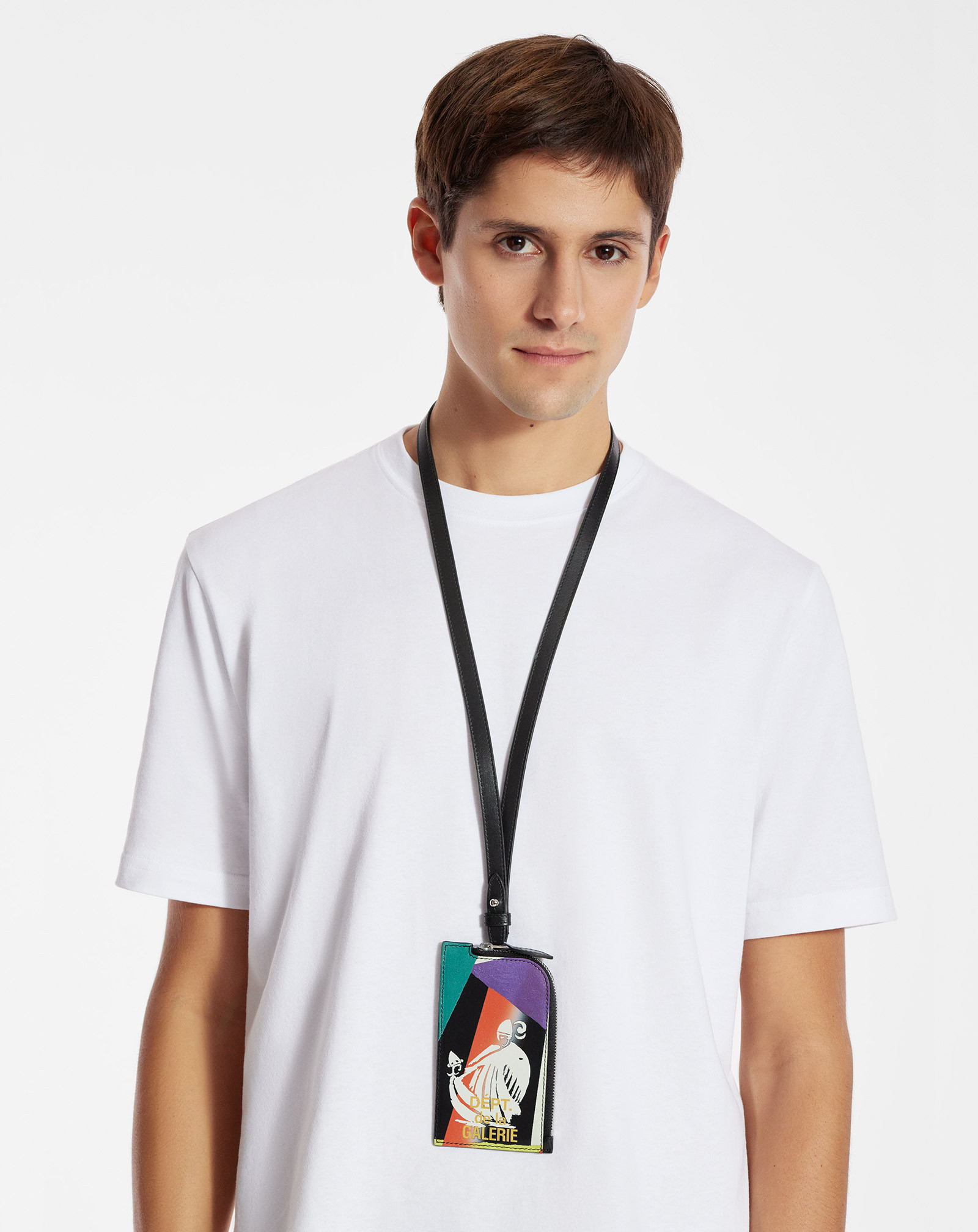 Lanvin X Gallery Dept. Card Holder Lanyard In Multicolor
