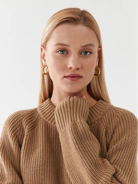 Shop Michael Kors Logo Logo Knitted Sweater In Brown