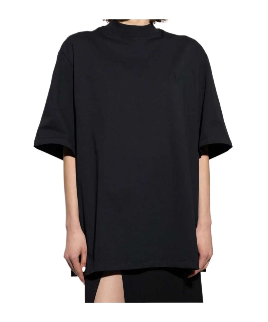 Attico Short-sleeved T-shirt In Black