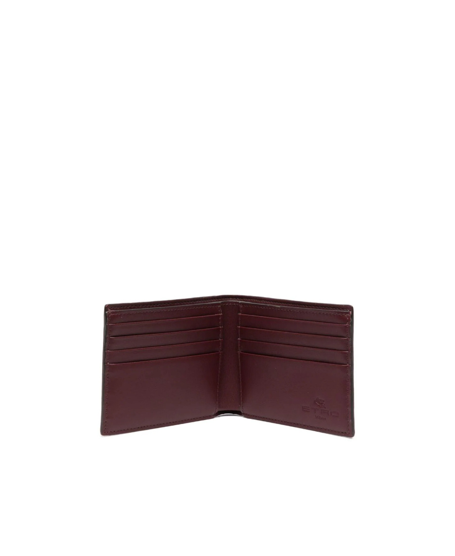 Etro Pagaso-motif Printed Bi-fold Wallet In Brown