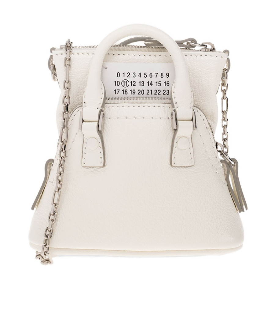 Maison Margiela 5ac Classique Baby Zipped Shoulder Bag In White