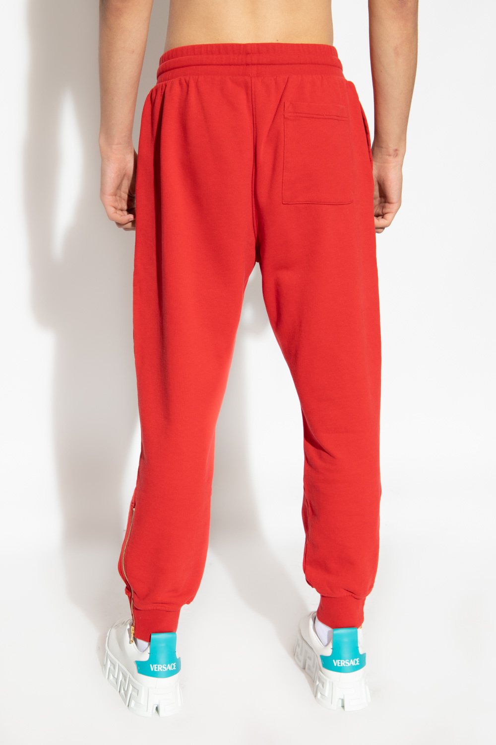 Casablanca Logo-patch Track Pants In Red