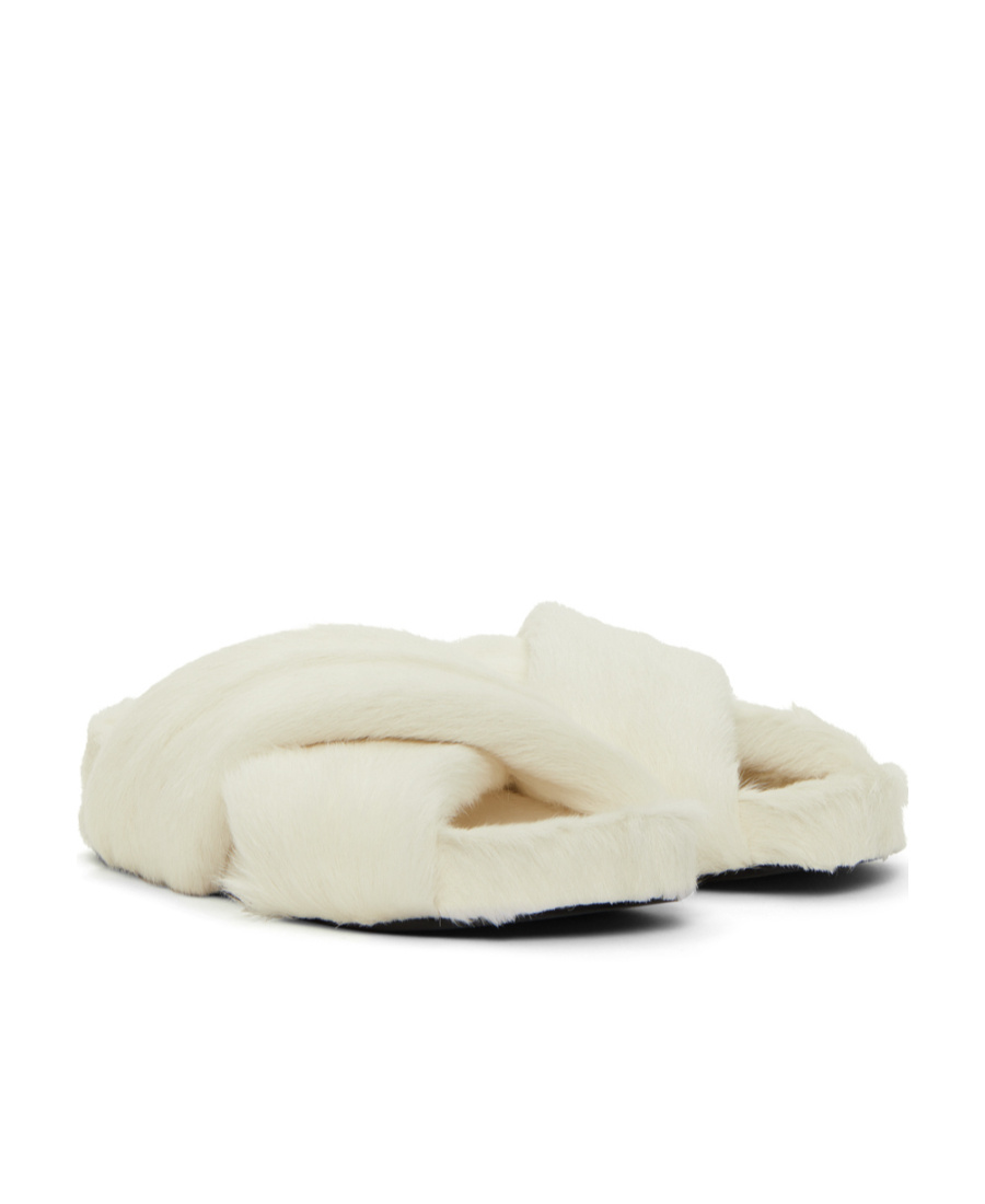 JIL SANDER ROUND HEAD FLAT-SOLED SLIPPERS