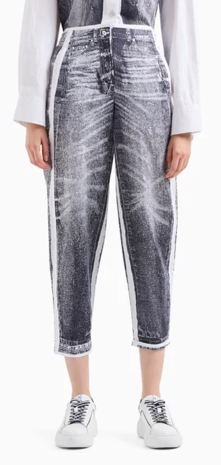 Armani Exchange Patterned Casual Pants In Multicolor