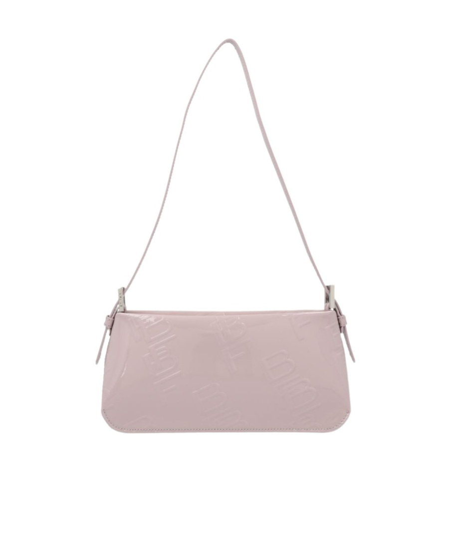 By Far Dulce Logo Embossed Shoulder Bag In Nude