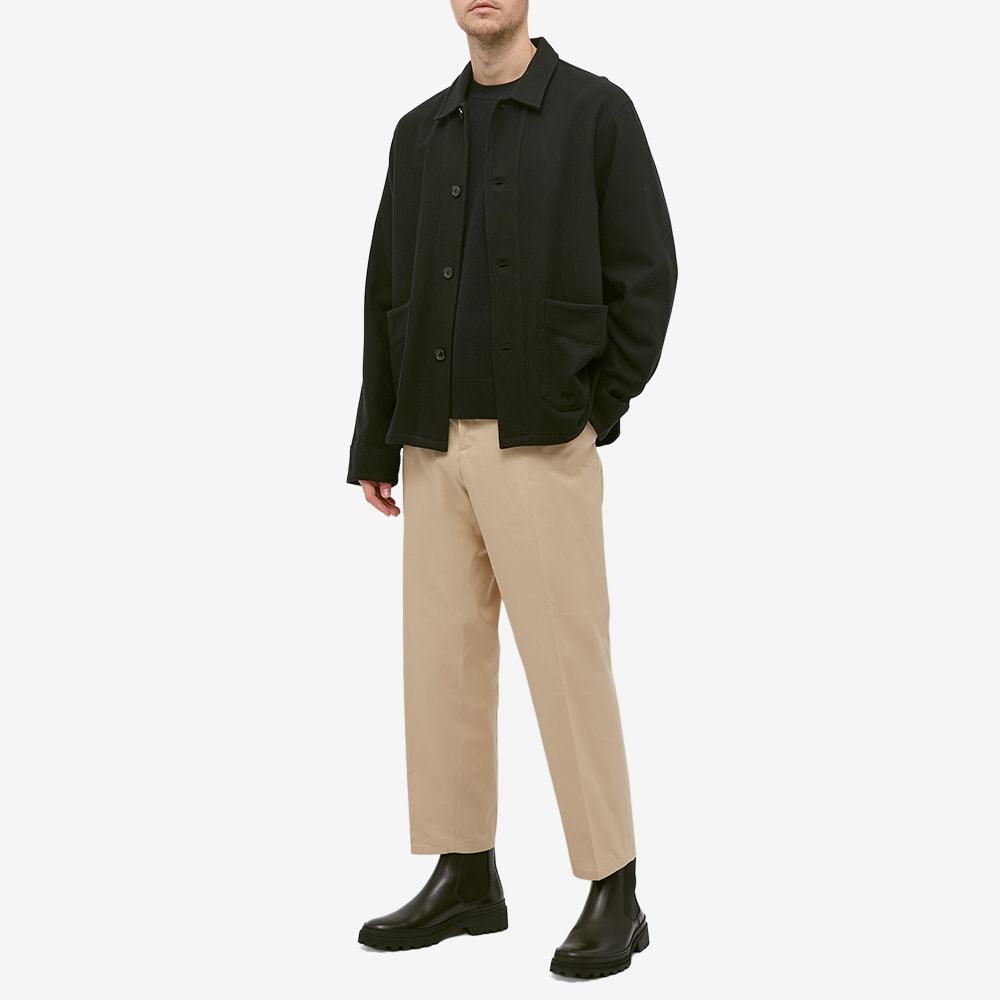 Acne Studios Face Patch Wool Jumper In Black
