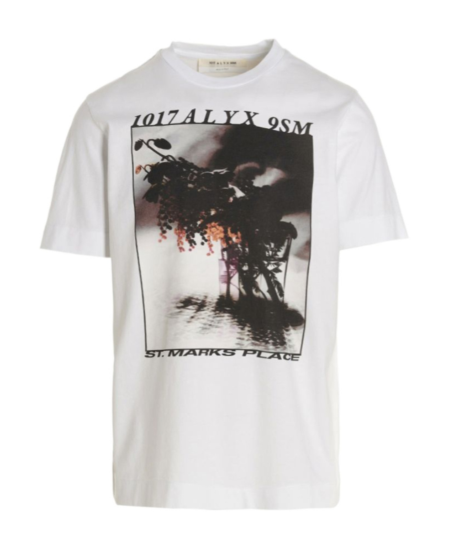 Alyx Graphic-print Short-sleeved T-shirt In White