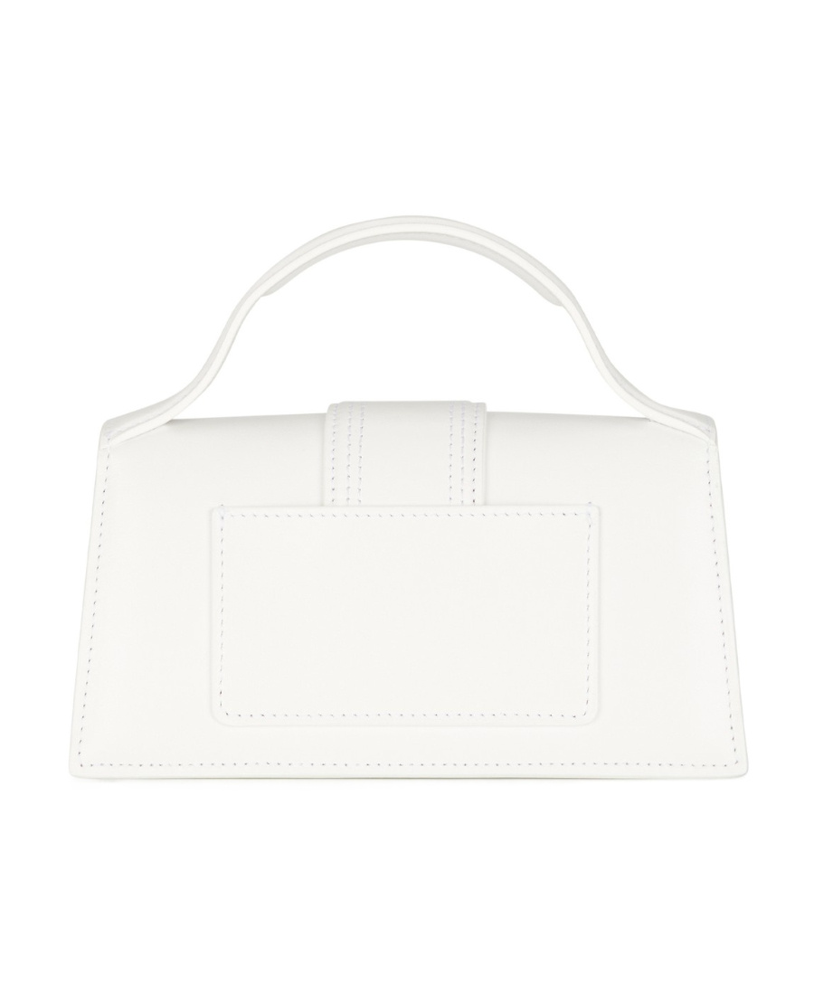 Shop Jacquemus Logo Handbag In White