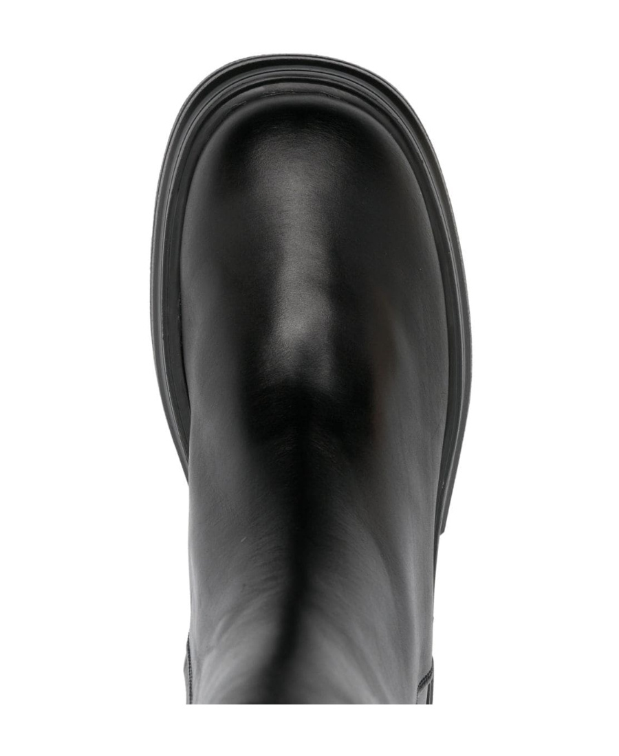 Tod's Platform Ankle Boots In Black