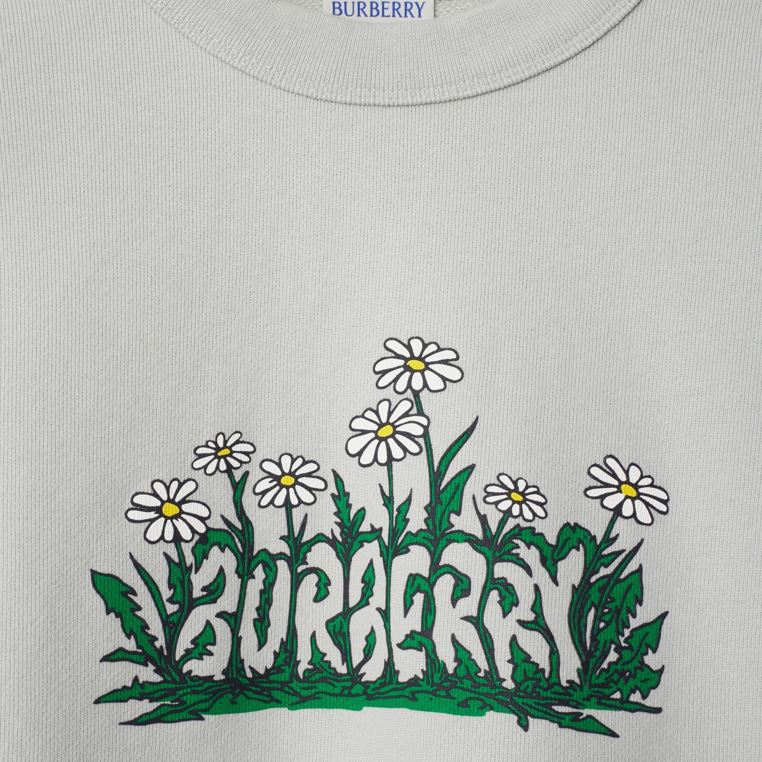 Shop Burberry Logo-print Sweatshirt In White