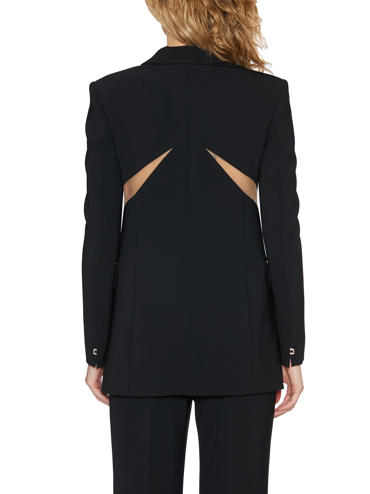 Dsquared2 Cut-out Detailed Long Sleeved Blazer In Black