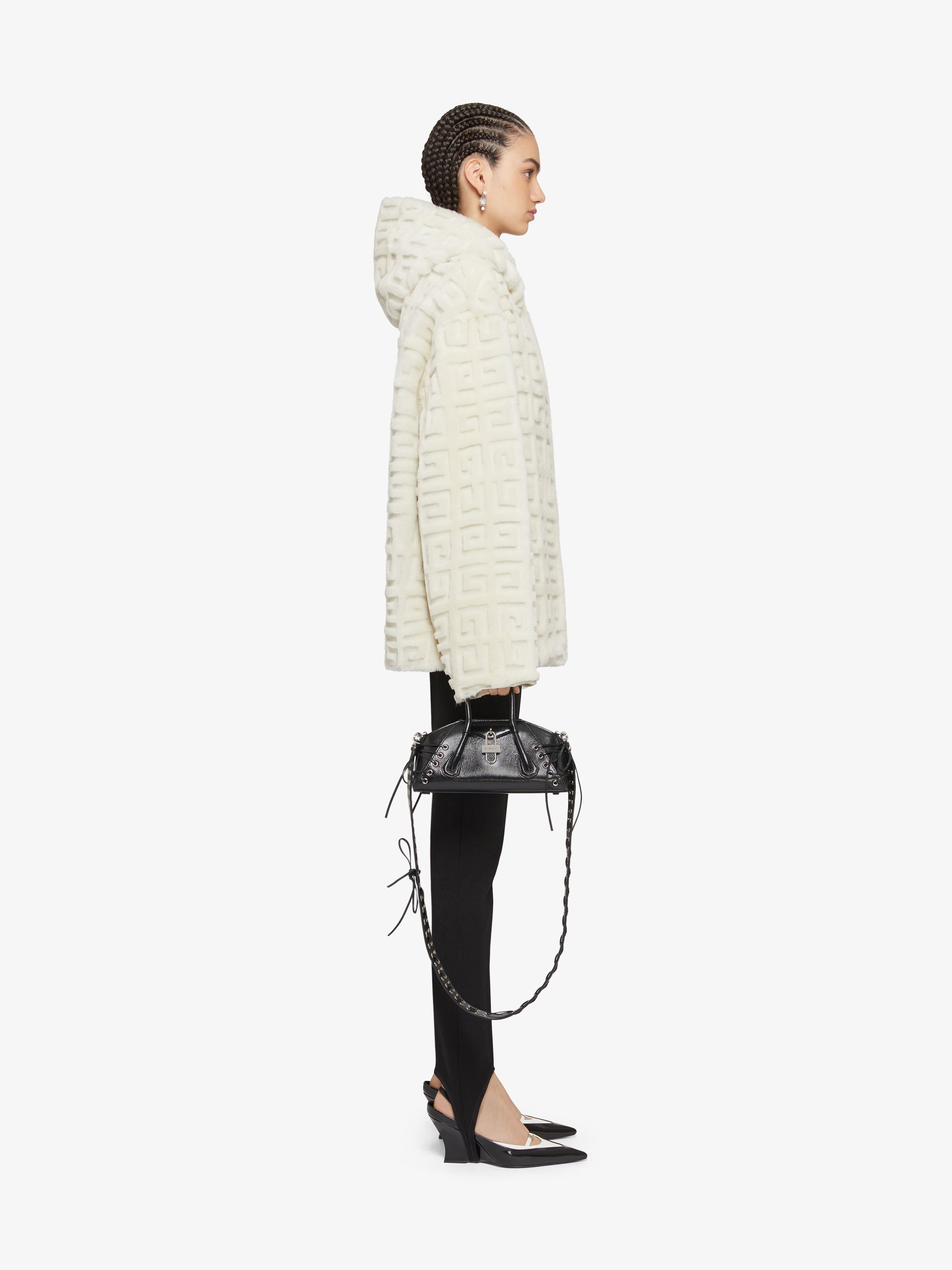 Givenchy Reversible Hooded Jacket In 4g Fur