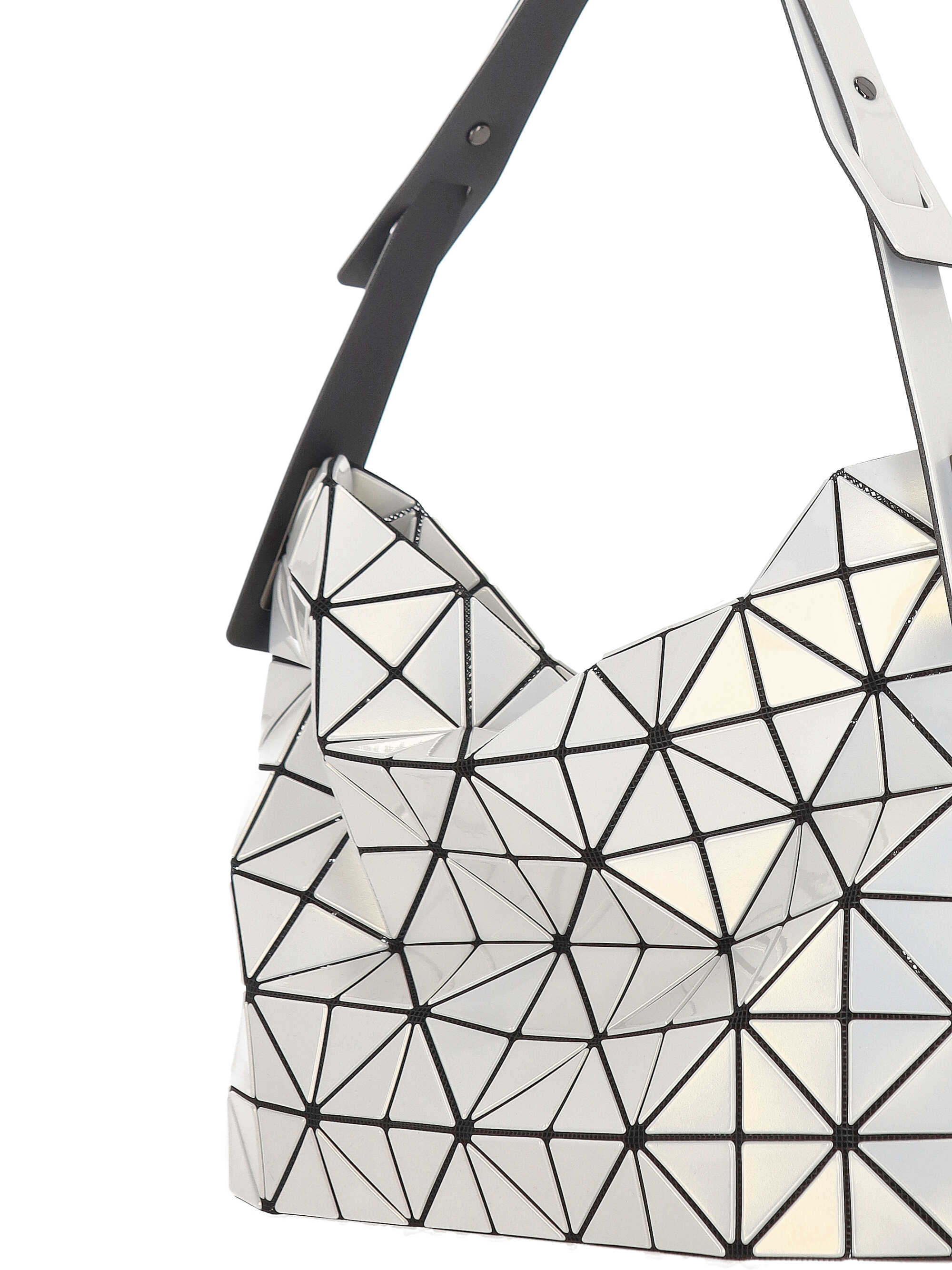 Bao Bao Issey Miyake Small Triangular Piece Detailed Handbag In White