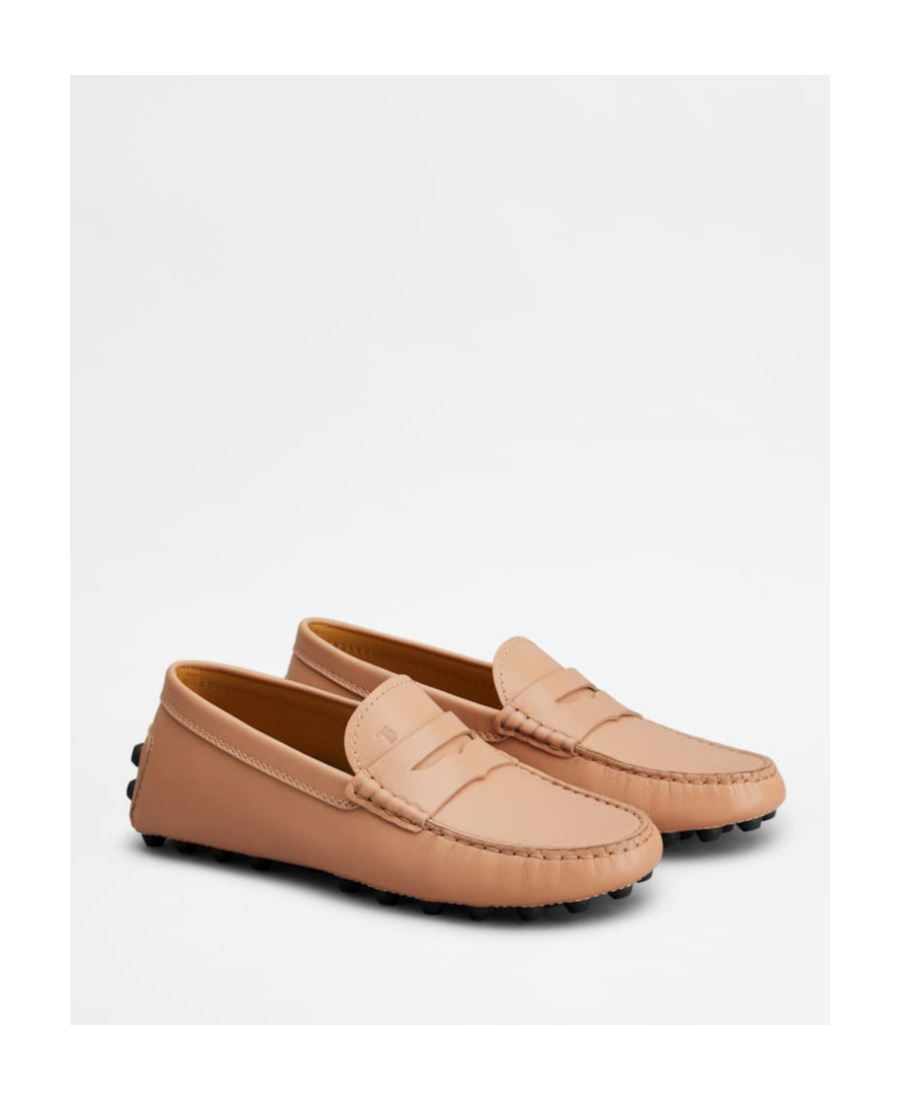Tod's Gommino Macro 52k Leather Loafers In Pink