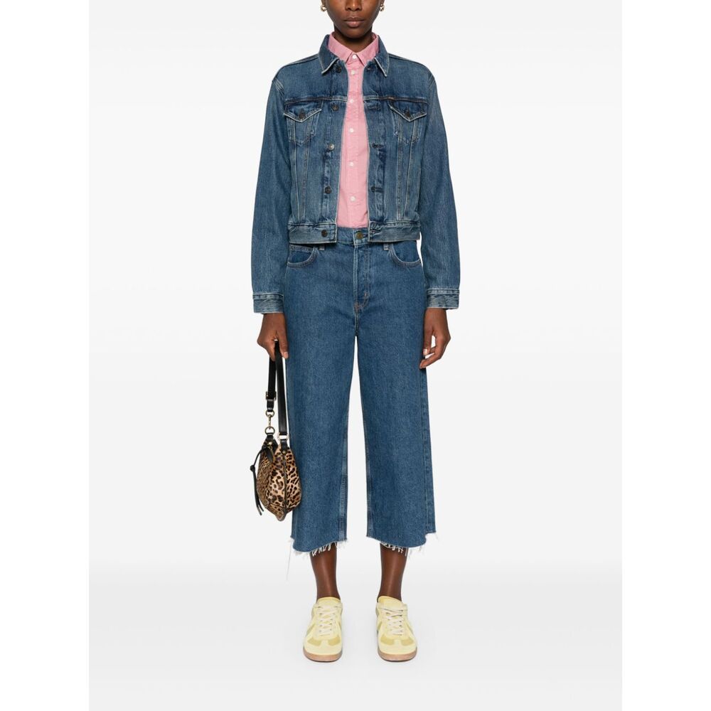 POLO RALPH LAUREN FLAG-PATCH DENIM JACKET 