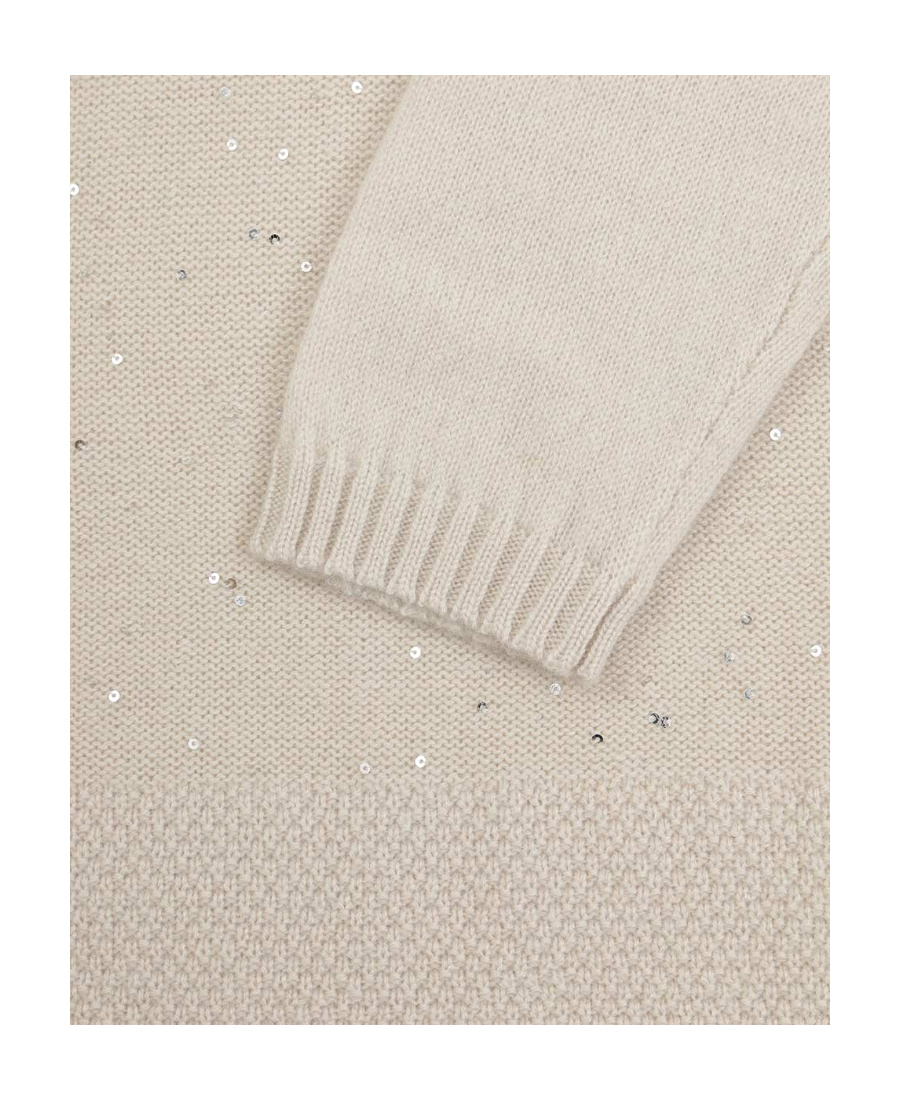 Max Mara Round-neck Pullover In Nude