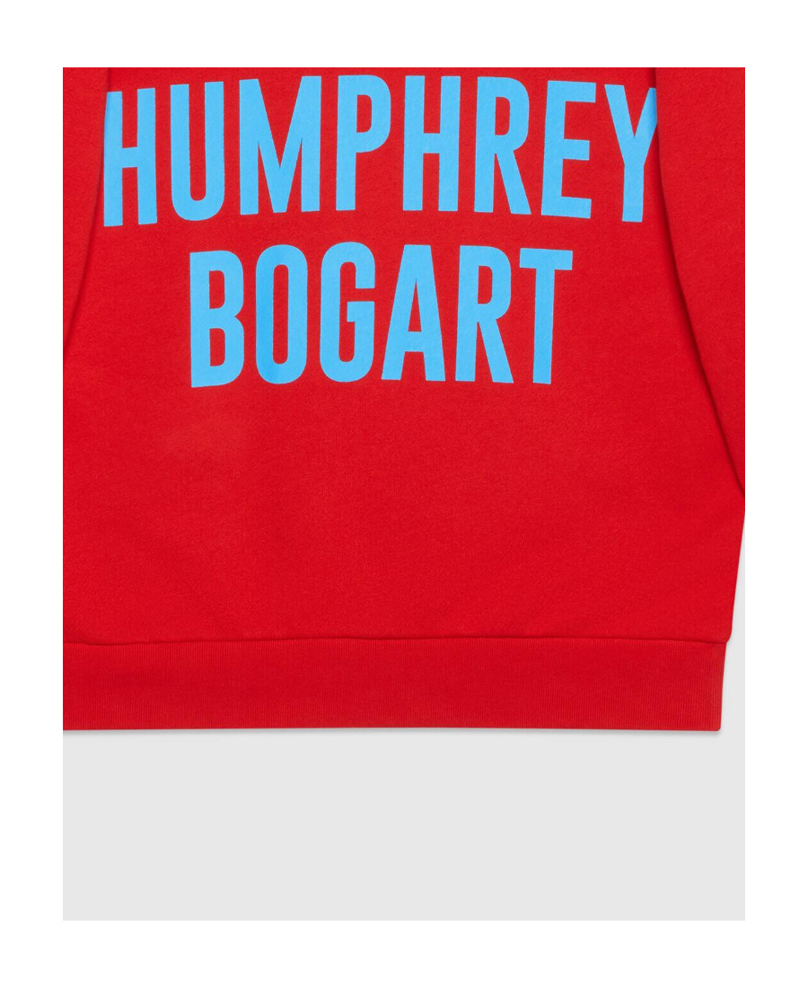 Gucci Humphrey Bogart-print Sweatshirt In Red