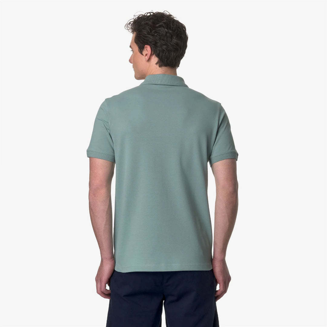 K-way Short-sleeved Polo Shirt In Green