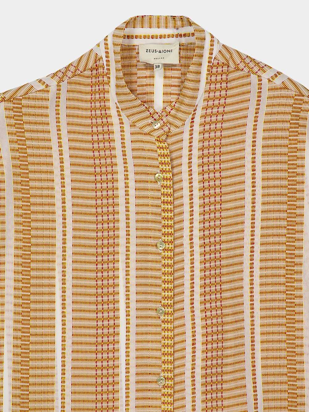 Zeusdione Striped Midi Dress