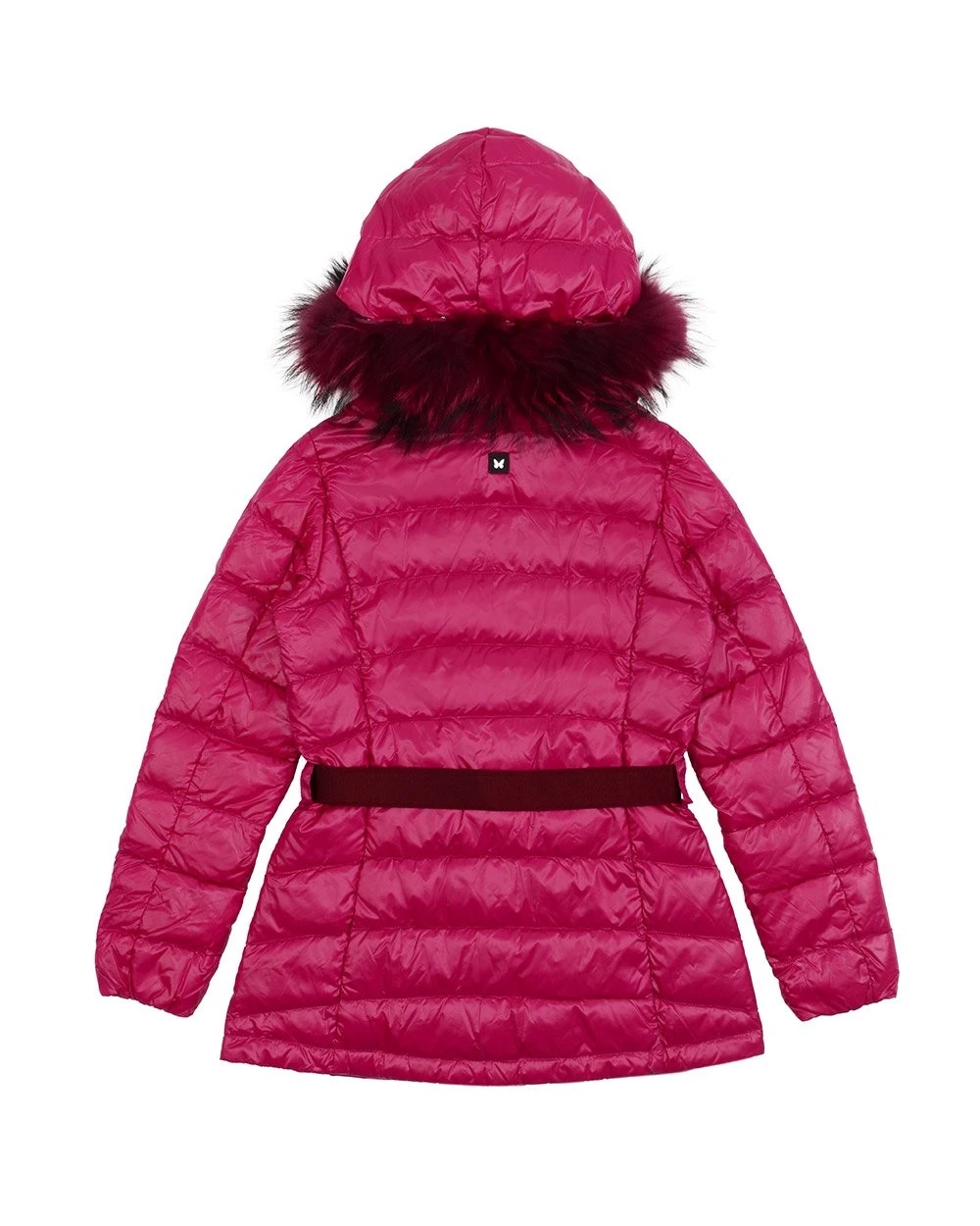 Weekend Max Mara Hooded Quilted Down Jacket In Pink