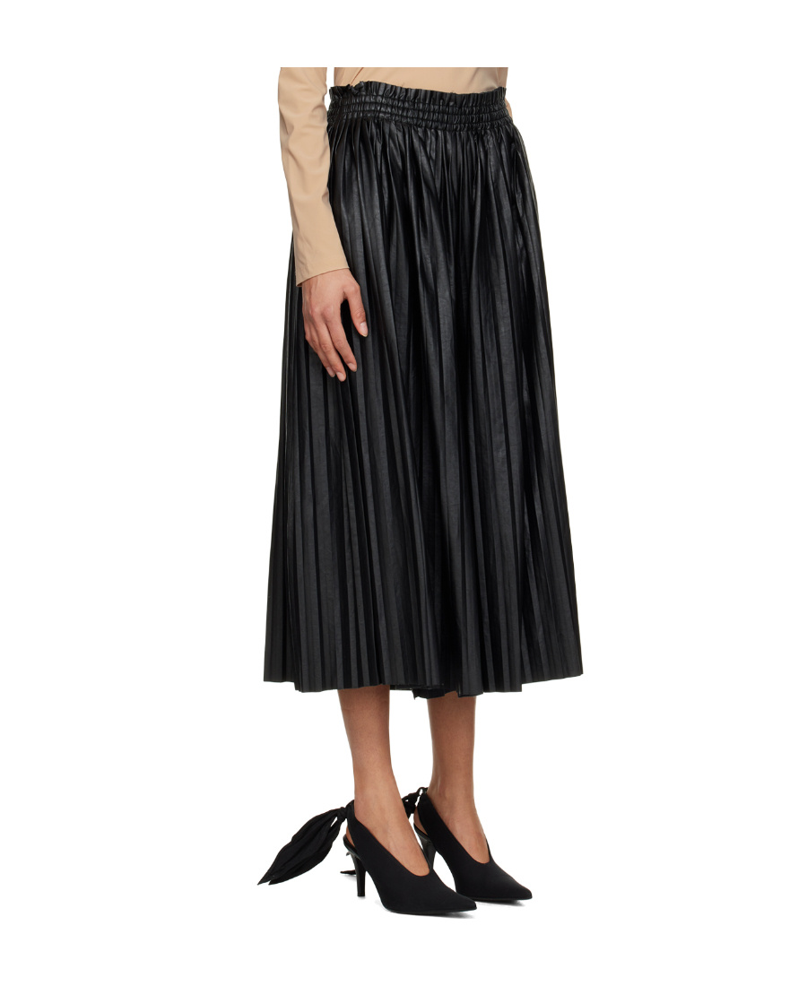 Mm6 Maison Margiela Black Pleated Trousers In Black