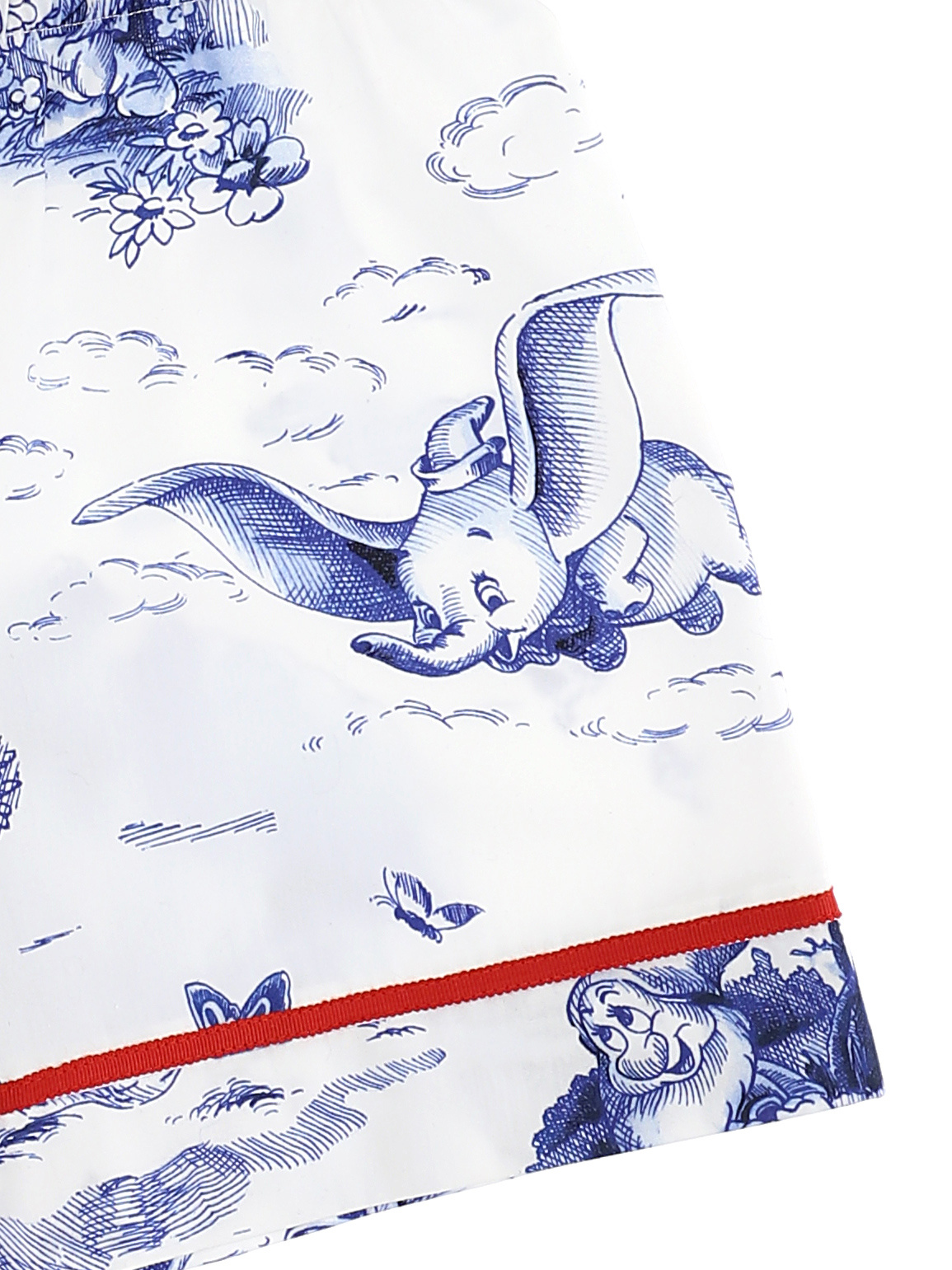 Monnalisa Jouy-print Cotton Shorts In White