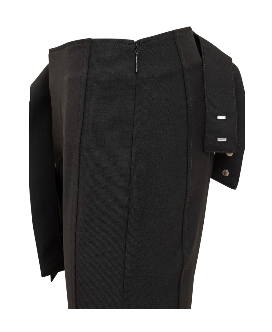 Ambush Strap-detail Flared Trousers In Black
