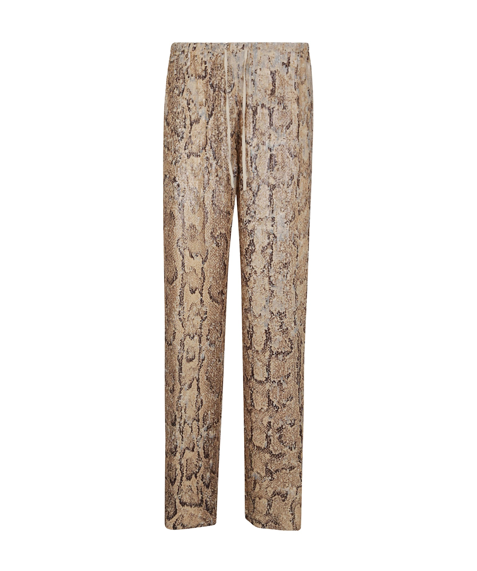 Dries Van Noten Puvis Bis L Emb 1482 W.w.pants In Nude