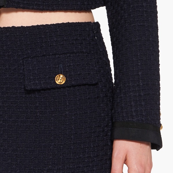 MIU MIU TWEED MINISKIRT