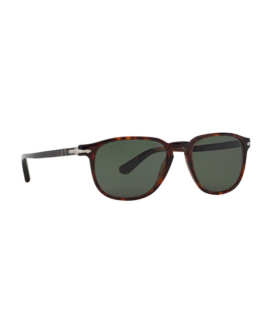 Persol Rectangular Frame Sunglasses In Green