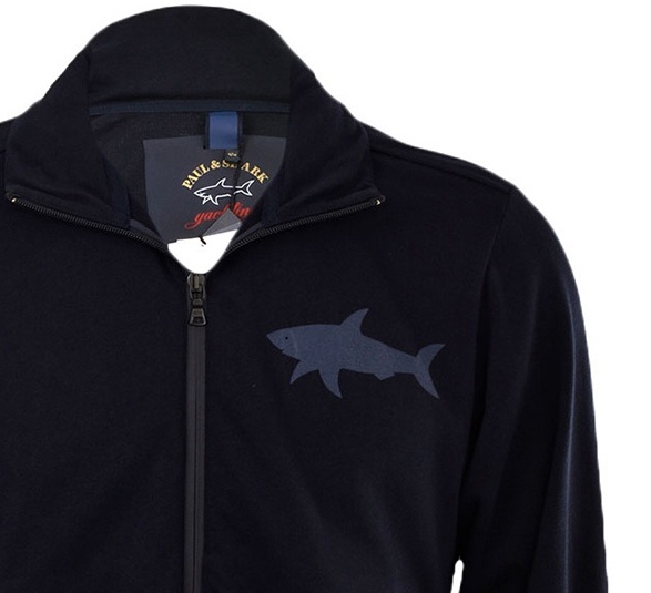 Paul & Shark Logo Chip Casual Jacket In Black