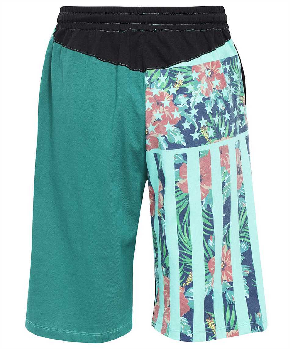 Marine Serre Colour-block Drawstring Shorts In Black