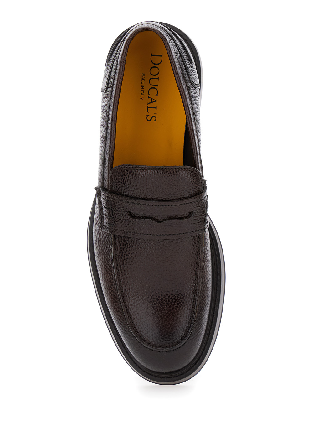 Doucal's Penny-slot Loafers In Black